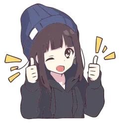 Менхера тян sticker 8
