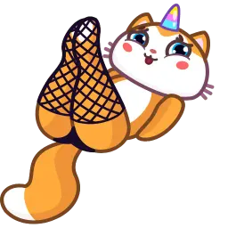 Кот-единорог sticker 2