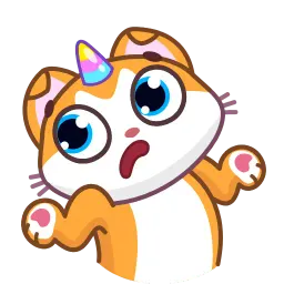 Кот-единорог sticker 11