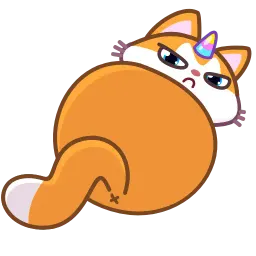 Кот-единорог sticker 4