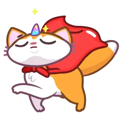 Кот-единорог sticker 7