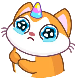 Кот-единорог sticker 10