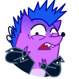 Металлический ёж sticker 4