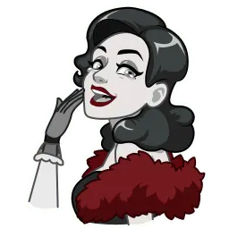 Леди Нуар Telegram sticker pack