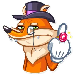 Millionaire Fox sticker 11