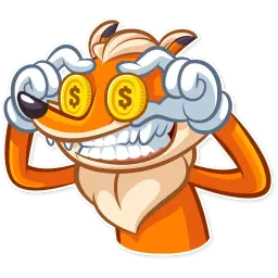 Millionaire Fox sticker 12