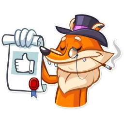 Millionaire Fox sticker 3