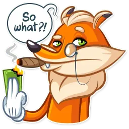 Millionaire Fox sticker 6
