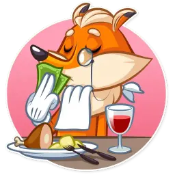 Millionaire Fox sticker 10