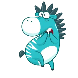 Мятная зебра sticker 4