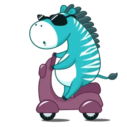 Мятная зебра sticker 8