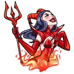 Miss Devil Telegram sticker pack
