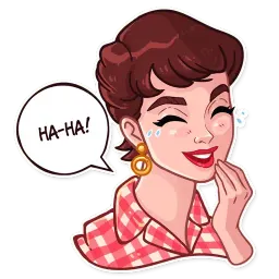 Miss Hepburn Telegram sticker pack