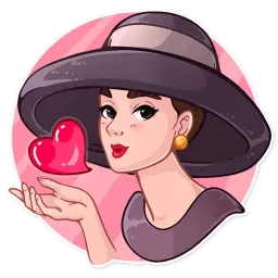 Miss Hepburn sticker 2