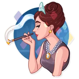 Miss Hepburn sticker 11