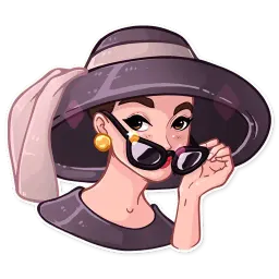 Miss Hepburn sticker 12