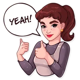 Miss Hepburn sticker 3