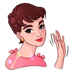 Miss Hepburn sticker 5