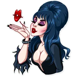 Ms. Elvira sticker 2