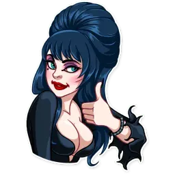 Ms. Elvira sticker 3