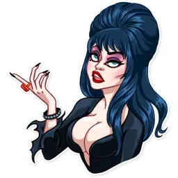 Ms. Elvira sticker 7