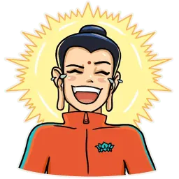 Modern Buddha sticker 2