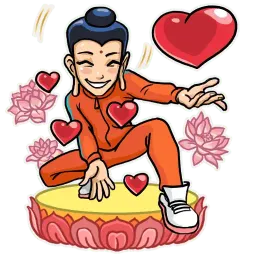 Modern Buddha sticker 4