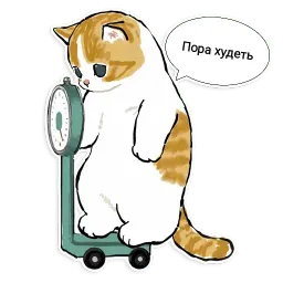 Коты Mofu Sand sticker 4