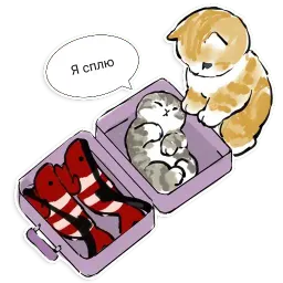Коты Mofu Sand sticker 8