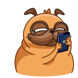 Мопс Мончи sticker 4
