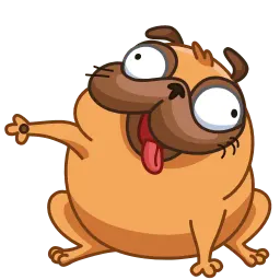 Мопс Мончи sticker 5