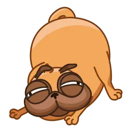 Мопс Мончи sticker 7