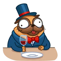Мопс Мончи sticker 8