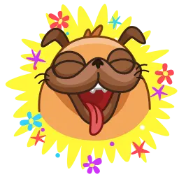 Мопс Мончи sticker 9