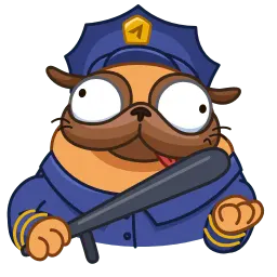 Мопс Мончи sticker 10