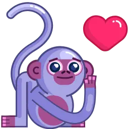 Двигающиеся обезьянки sticker 2