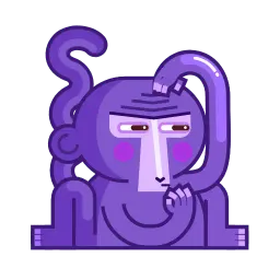 Двигающиеся обезьянки sticker 11