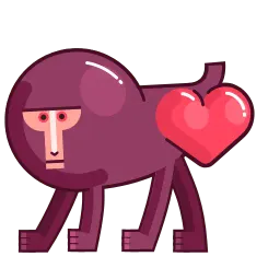 Двигающиеся обезьянки sticker 7