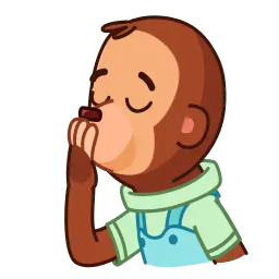 Игрушечная обезьянка sticker 2