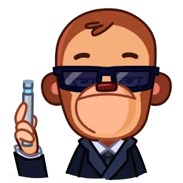 Игрушечная обезьянка sticker 11