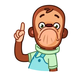 Игрушечная обезьянка sticker 12