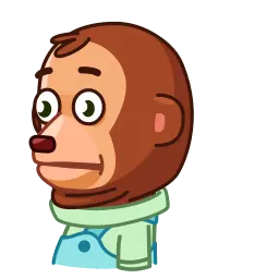Игрушечная обезьянка sticker 4