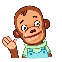 Игрушечная обезьянка sticker 5
