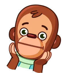 Игрушечная обезьянка sticker 6