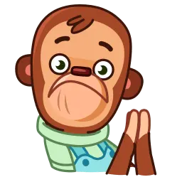 Игрушечная обезьянка sticker 7