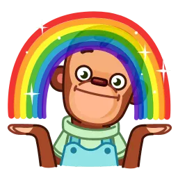 Игрушечная обезьянка sticker 8
