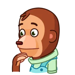 Игрушечная обезьянка sticker 9
