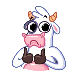 Корова sticker 3