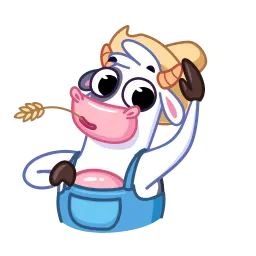 Корова sticker 5