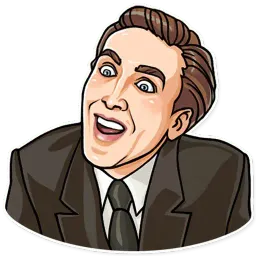 Nicolas Cage sticker 3